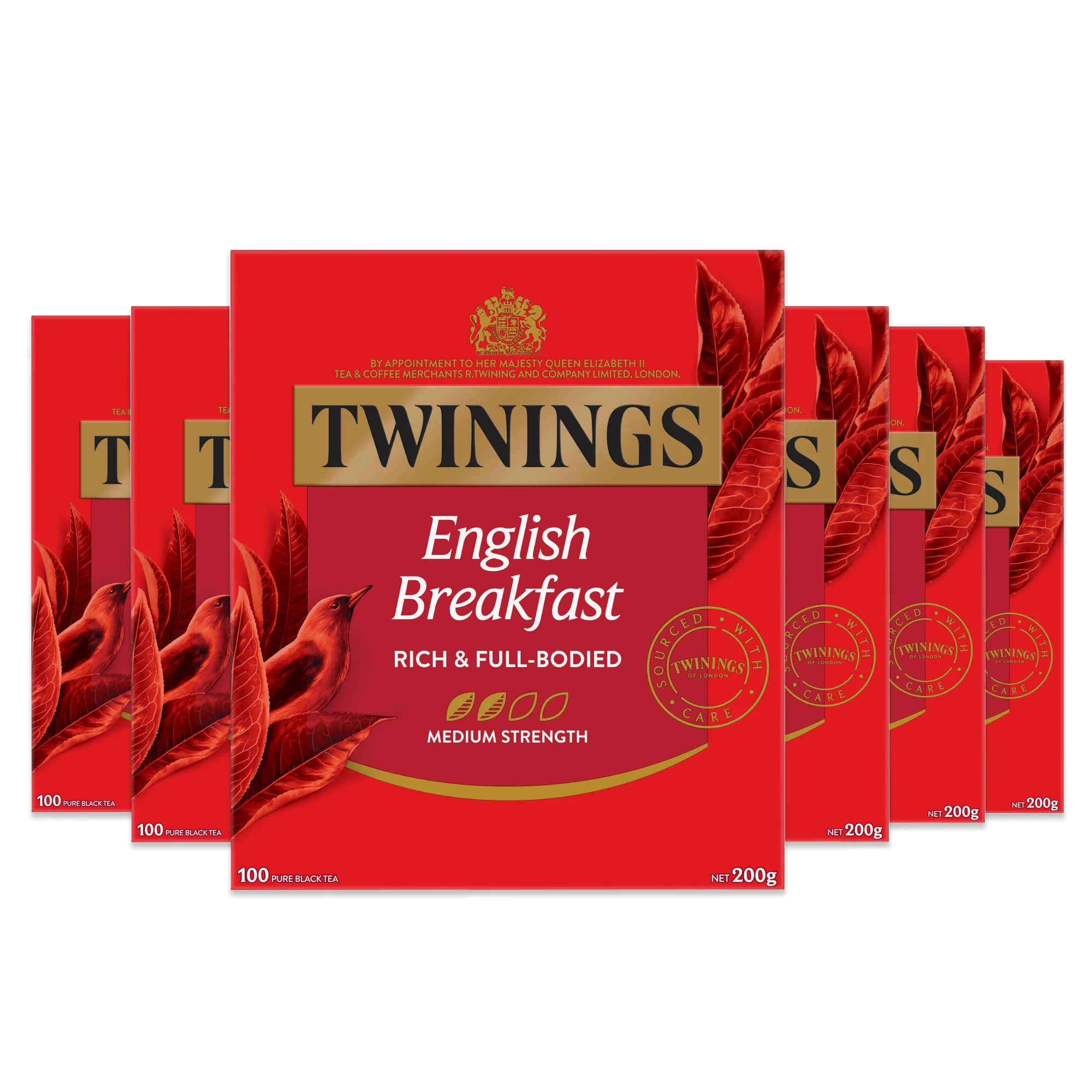 Twinings English Breakfast Tea 600 Tea Bags, 100 count (Pack of 6)
