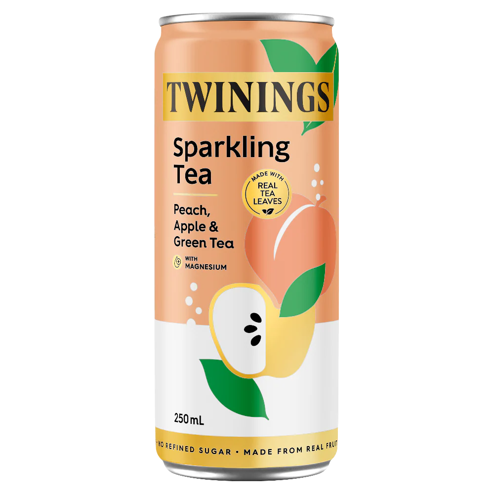 Sparkling Tea Peach Apple Refresh Tea 250ml - Image 2